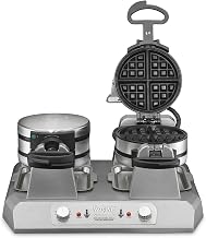 Waring Belgian Waffle Maker with Rotary Feature & 120 Waffles Per Hour