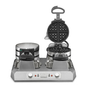 Waring Belgian Double Side by Side Waffle Maker | 120V, 1400W / 4 Head / Staineless Waffle Irons
