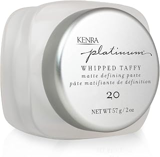Kenra Platinum Whipped Taffy 20 | Matte Defining Paste | Delivers An Ultra-Matte, Firm Hold Finish | Sculpts, Smooths & Texturizes Styles | All Hair Types