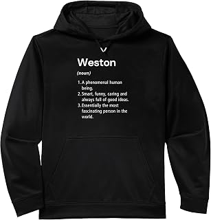 Weston Name Definition Dictionary Performance Hoodie