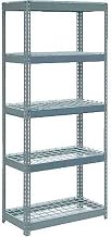 Global Industrial Extra Heavy Duty Shelving 36" W x 12" D x 72" H with 5 Shelves, Wire Deck, Gry