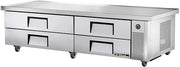 True S/S 4-Drawer 86"W Refrigerated Chef Base
