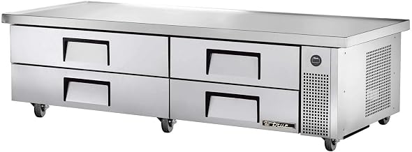 True S/S 4-Drawer 86"W Refrigerated Chef Base