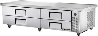True S/S 4-Drawer 86"W Refrigerated Chef Base