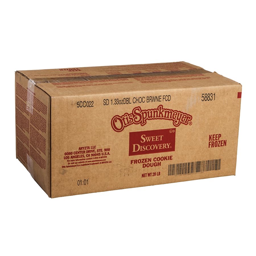 Sweet Discovery Double Chocolate Brownie Cookie Dough by Otis Spunkmeyer – 1.33 Ounce (Pack of 240), brown, Pack of 240
