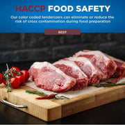 Jaccard White with Red / Pack of 1 / White Original Super 3 Professional 48 Blade Tenderizer Tenderizers