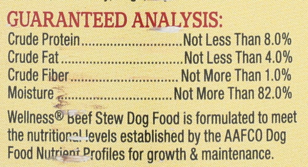 Pet Products Dog Food Canned; Thick & Chunky Beef Stew - (Case of 12 - 12.5 oz) by Wellness – Pack of 12