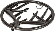Lodge Enameled Cast Iron Antler Trivet, 8 Inch, Midnight Chrome