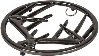 Lodge Enameled Cast Iron Antler Trivet, 8 Inch, Midnight Chrome
