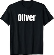 Oliver Name Personalized First Names Epic Minimal Text T-Shirt