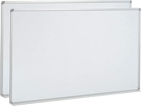 Global Industrial 96" W x 48" H Magnetic Whiteboard, Steel Surface