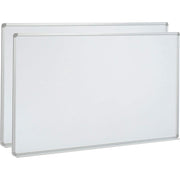 96" W x 48" H Magnetic Whiteboard by Global Industrial – 96"W x 48"H, Alloy Steel, White, Model B880013PK