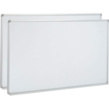 96" W x 48" H Magnetic Whiteboard by Global Industrial – 96"W x 48"H, Alloy Steel, White, Model B880013PK