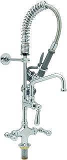 T&S Brass MPZ-2DCN-08 Mpru B-0113 with B-0107, 8-Inch Swing Nozzle, Eternas, and Club Handles