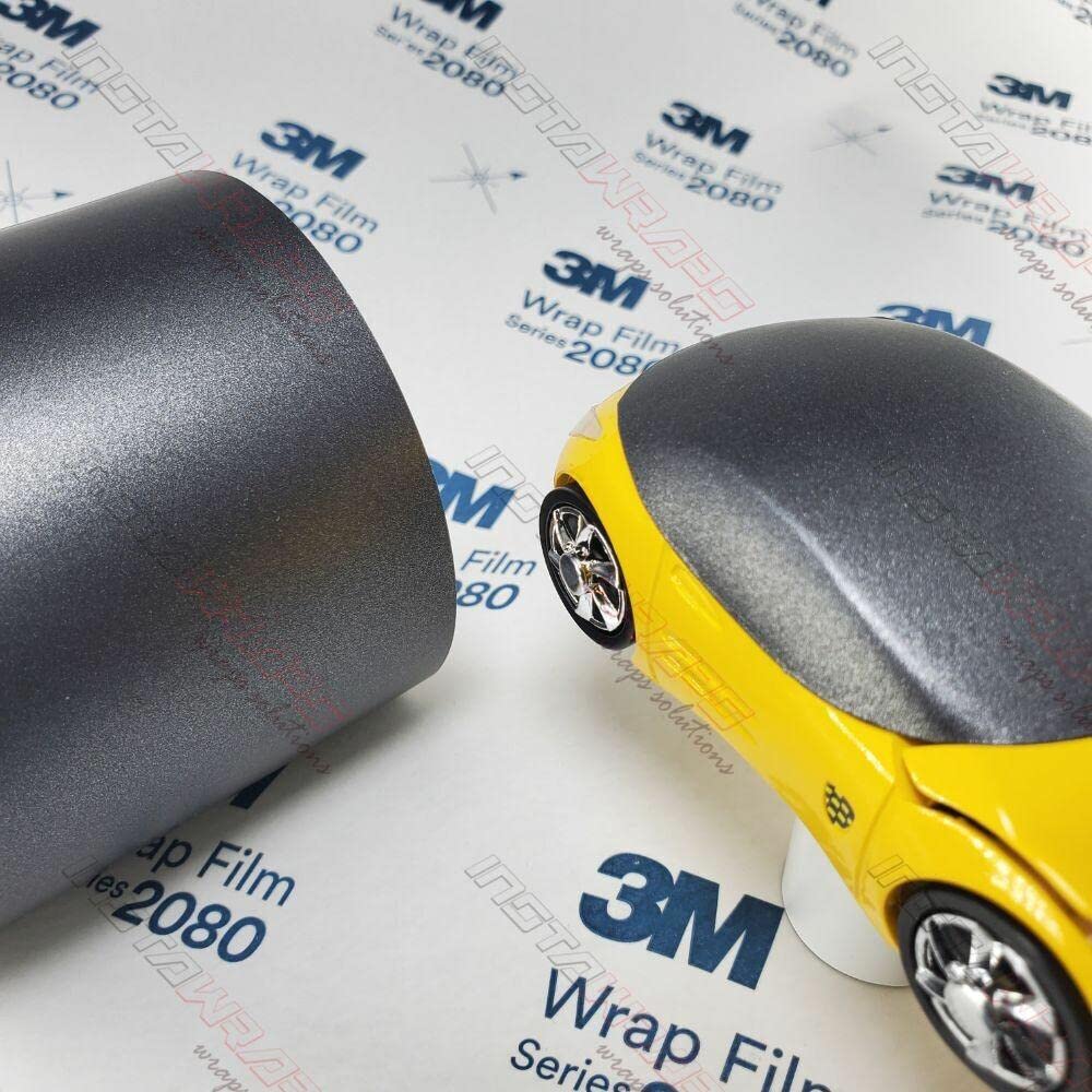 Scotchprint Series 1080 Matte Dark Grey Vinyl Car Wrap Film Sheet Roll - 3M1080-4" x 6" Sample – Vinyl, Grey, Model M261