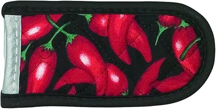 LODGE 17HH1 Cotton Hot Handle Holder, Chilli Pepper, Black