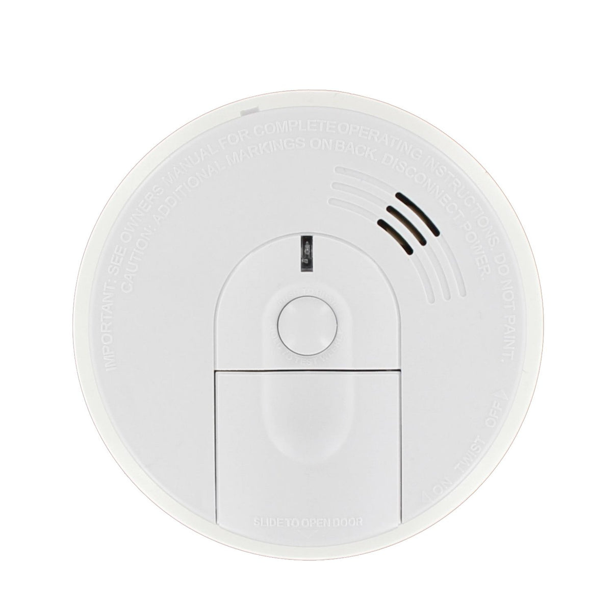 Hardwire Smoke Detector with 9V Battery Backup and Front Load Battery Door | Model I4618AC by Kidde – 5.6 in diameter x 1.8 in depth, White, Model 21007581