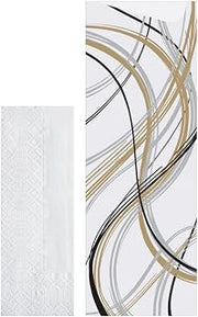 Hoffmaster 117502 Mystic Cutlery Pouch with 2 Ply Tissue Napkin, 9-1/2" x 3-1/4" (Pack of 600)