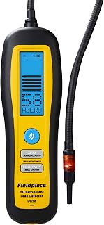 Fieldpiece DR58 Heated Diode Refrigerant Leak Detector - Ultra-Sensitive Leak Sniffer with Large, Backlite LCD Screen - Lightweight HVAC Tool