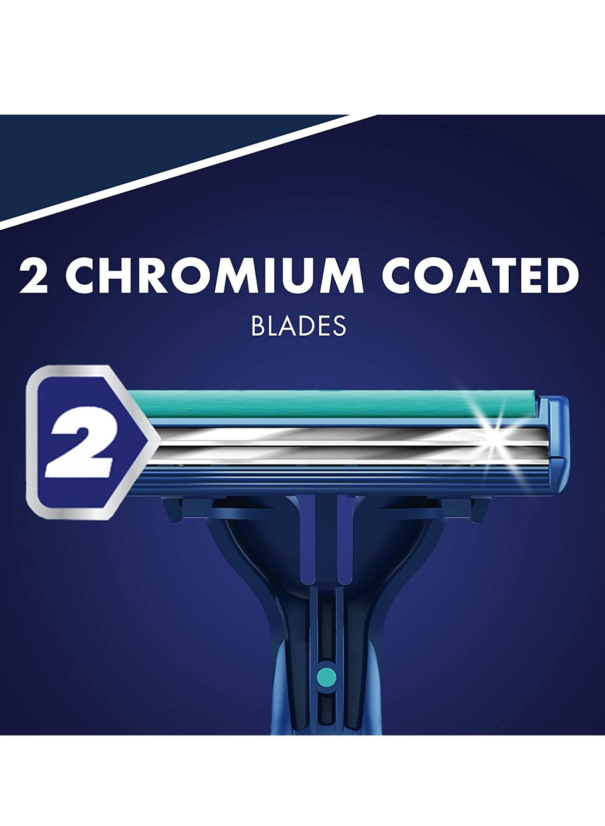 Sensor2 Plus Disposable Razor (52 Pack) by Gillette – 52 Count (Pack of 1), Chromium, blue, Pack of 52, Model 96678726
