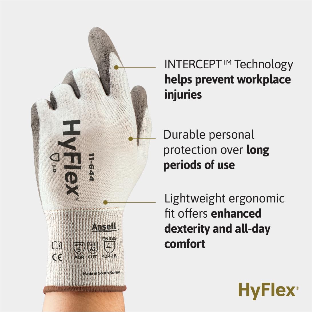 Ansell XX-Small / White & Grey / 11644 Non-Sterile Gloves