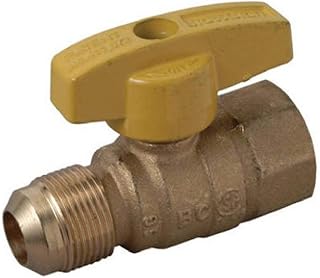 Plumb Shop Brasscraft PSSC-60 Gas Range Ball Valve, 5/8" Od x 3/4" Fip