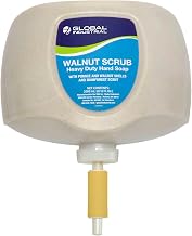 Global Industrial Walnut Scrub Heavy Duty Hand Cleaner, Rainforest Scent, 2L Refill, 4/Case