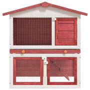 vidaXL Red / 37.0"L x 23.6"W x 38.6"H / Abstract Outdoor Pens & Hutches
