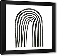 ArtDirect Arcobaleno Nero III Custom Framed Art Print Giclee Print or Canvas Options with Various Sizes and Customization by Scarvey, Emma