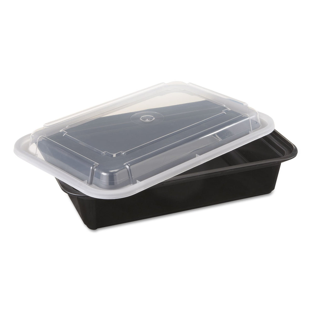 Newspring STORAGE STACKABLE CONTAINERS by PACTIV – 150 CT, 38.0 ounces, Polypropylene, Black, Pack of 150