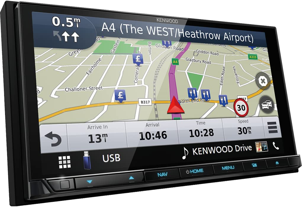 DNX9190DABS High Definition Multimedia Navigation System by Kenwood – Black, Model DNX9190DSE3