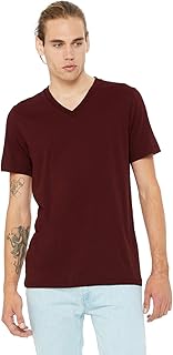 BELLA+CANVAS Bella + Canvas Unisex Jersey Short-Sleeve V-Neck T-Shirt - Black Heather - 3XL - (Style # 3005 - Original Label)