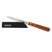 Mercer Culinary 4" x 1" / Black / Felt Lined Knife Guard Knife Cases, Holders & Protectors