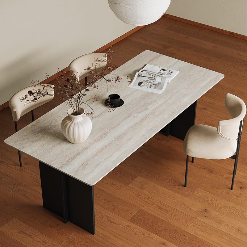 Mesa de Comedor Rock Plate Simple Rectangular Dining Table Home Mesa de Comedor(180x80x75cm) by DIEYPOL – 180x80x75cm, One Color, Model 5242