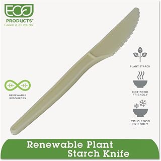 ECO PRODUCTS EPS001PK Plant Starch Knife - 7-Inch, 50/PK