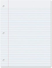 Pacon College Ruled Filler Paper, White