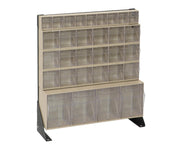 QUANTUM STORAGE SYSTEMS 28" H x 24" W x 10" D / 31 Drawers Tip Out Bin Stand Ivory / Ivory Storage Racks
