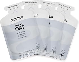 Pouches - Original Oat - Creamy Plant-Based Milk in Seconds - Easy-to-Use with the Numilk Nut Milk Maker Machine - Dairy Free Beverage - One Pouch Makes 32oz - 4-Pack