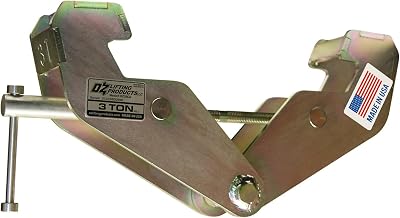 OZ Lifting OZ3BCA Domestic Beam Clamp Fits Beam Flange Range 3"-9", 3 Ton Cap.