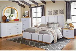 Zoe Crystal 5-Piece Bedroom Set with LED Lighting, Queen