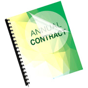 Binding Presentation Covers by Fellowes – 100 Pack, Polyvinyl Chloride (PVC), Clear, Model 52089