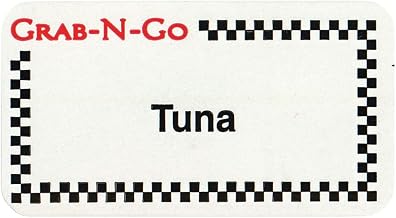 HUBERT Tuna Labels White - 1 3/4" L x 7/8" H, 1000 Labels per Roll