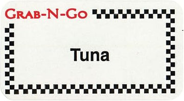 HUBERT Tuna Labels White - 1 3/4" L x 7/8" H, 1000 Labels per Roll
