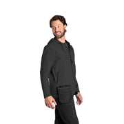 Men’s Performance Hooded Windbreaker Jacket with ToolShift Pocket by Red Kap – Polyester, Obsidian, Model S5WJBD RG M