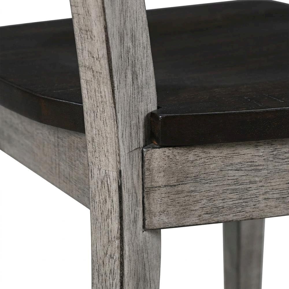 Brown Ladderback Dining Chairs Set of by Starlight Canyon Home – Solid Wood, Mahogany, Brown, Pack of 2