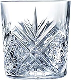 Arcoroc ARC L7254 Broadway Whisky Glass, Transparent, 300 ml | Clear, Glass, Low Format, Gloss Finish, 6 Pieces