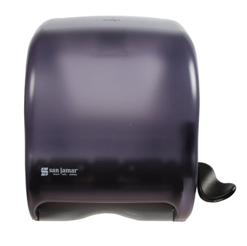 Classic Element Paper Towel Dispenser Wall-Mounted Commercial Roll Dispenser by San Jamar – Standard, Plastic, Black Pearl, Model T950TBK