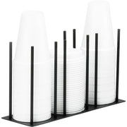 Remekin and Lid Organizer by CAL-MIL – 12W x 4 1/4D x 7H, Metal, Black, Model 1516-4-13