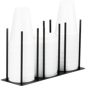 Remekin and Lid Organizer by CAL-MIL – 12W x 4 1/4D x 7H, Metal, Black, Model 1516-4-13
