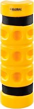 Global Industrial Rack Protector, Rack End Mounting, 3" x 3" Opening, 18" H, Yellow